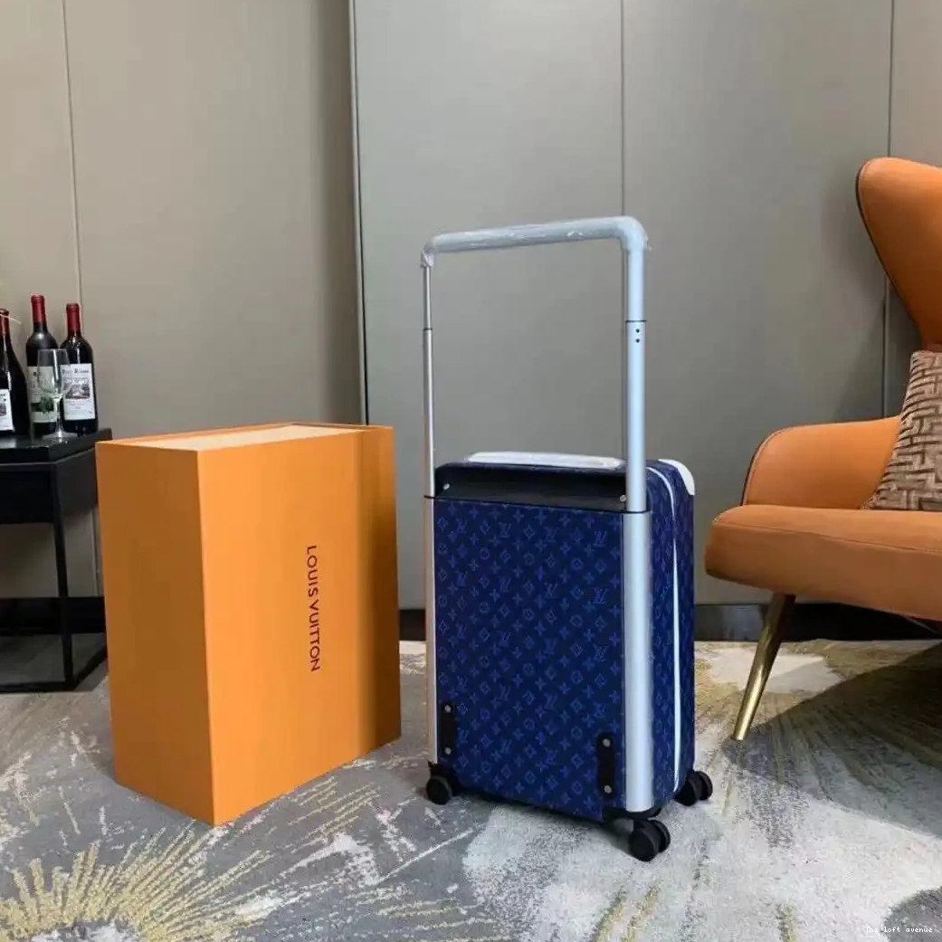 CUSTOM MONOGRAM SUITCASE 55 37L BLUE HORIZON 0526
